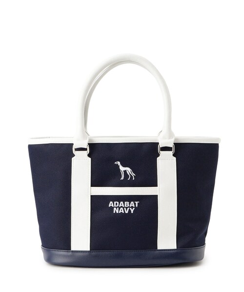 adabat(アダバット)の「【ADABAT NAVY】トリコ船形カートバッグ(トートバッグ・レディース・ブラック/ネイビー/アイボリー・00)」の6枚目の写真