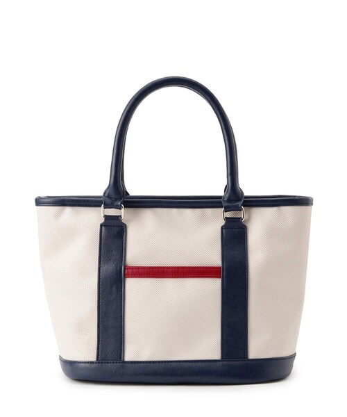 adabat(アダバット)の「【ADABAT NAVY】トリコ船形カートバッグ(トートバッグ・レディース・ブラック/ネイビー/アイボリー・00)」の8枚目の写真