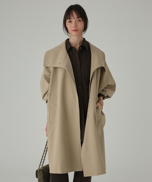 BABYLONE(バビロン)の「オーバーフォルムツイルコート(その他アウター・レディース・チャコール/ベージュ・フリー)」の17枚目の写真