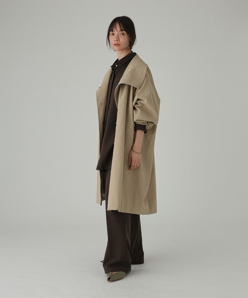BABYLONE(バビロン)の「オーバーフォルムツイルコート(その他アウター・レディース・チャコール/ベージュ・フリー)」の22枚目の写真