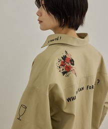 SALON adam et rope' | 【Camille de Cussac by SALON】アートプリントオーバーシャツ / セットアップ対応(シャツ/ブラウス)