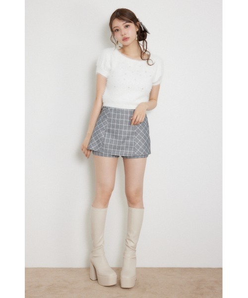 rienda(リエンダ)の「コンパクトシャギーニットトップス 秋服(ニット/セーター・レディース・ライトピンク/モカ/ホワイト・FREE)」の4枚目の写真