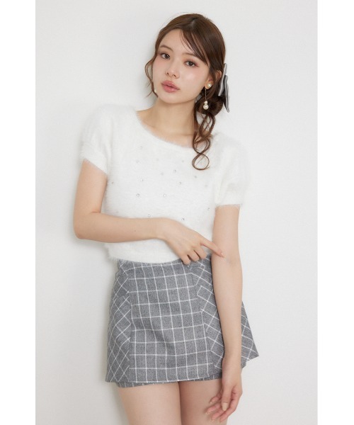 rienda(リエンダ)の「コンパクトシャギーニットトップス 秋服(ニット/セーター・レディース・ライトピンク/モカ/ホワイト・FREE)」の7枚目の写真