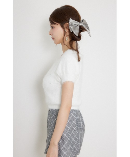 rienda(リエンダ)の「コンパクトシャギーニットトップス 秋服(ニット/セーター・レディース・ライトピンク/モカ/ホワイト・FREE)」の11枚目の写真