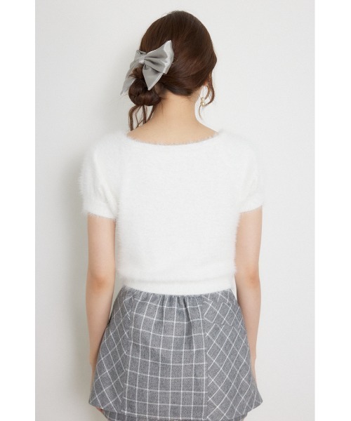 rienda(リエンダ)の「コンパクトシャギーニットトップス 秋服(ニット/セーター・レディース・ライトピンク/モカ/ホワイト・FREE)」の12枚目の写真