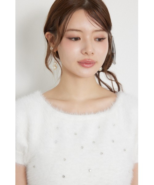 rienda(リエンダ)の「コンパクトシャギーニットトップス 秋服(ニット/セーター・レディース・ライトピンク/モカ/ホワイト・FREE)」の13枚目の写真
