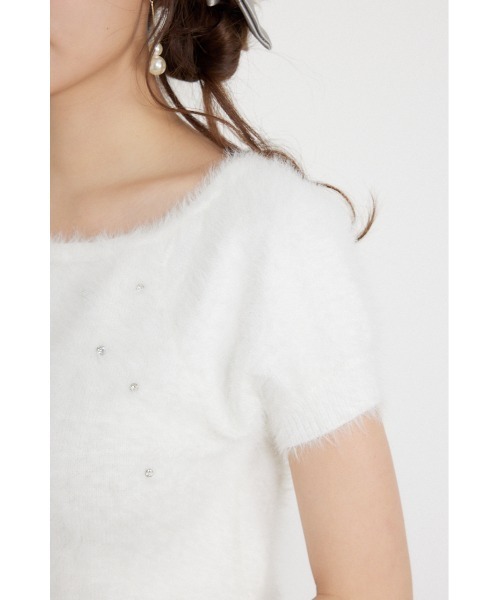 rienda(リエンダ)の「コンパクトシャギーニットトップス 秋服(ニット/セーター・レディース・ライトピンク/モカ/ホワイト・FREE)」の14枚目の写真