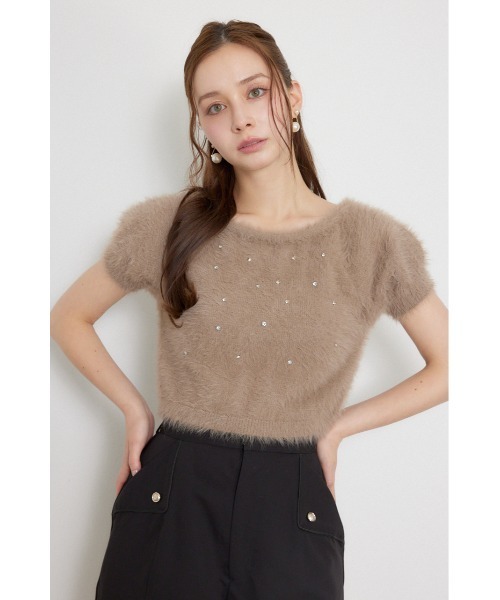 rienda(リエンダ)の「コンパクトシャギーニットトップス 秋服(ニット/セーター・レディース・ライトピンク/モカ/ホワイト・FREE)」の20枚目の写真