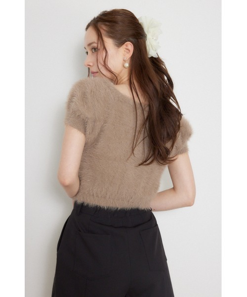 rienda(リエンダ)の「コンパクトシャギーニットトップス 秋服(ニット/セーター・レディース・ライトピンク/モカ/ホワイト・FREE)」の22枚目の写真
