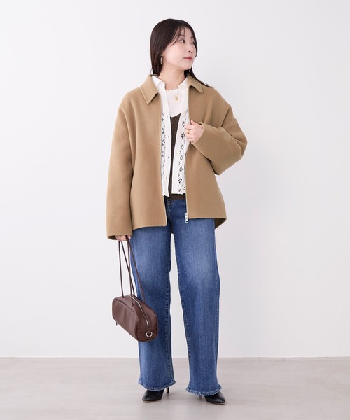 MICA&DEAL(マイカ&ディール)の「バテンレースボックスシャツ(シャツ/ブラウス・レディース・ブラック/オフホワイト・FREE)」の17枚目の写真