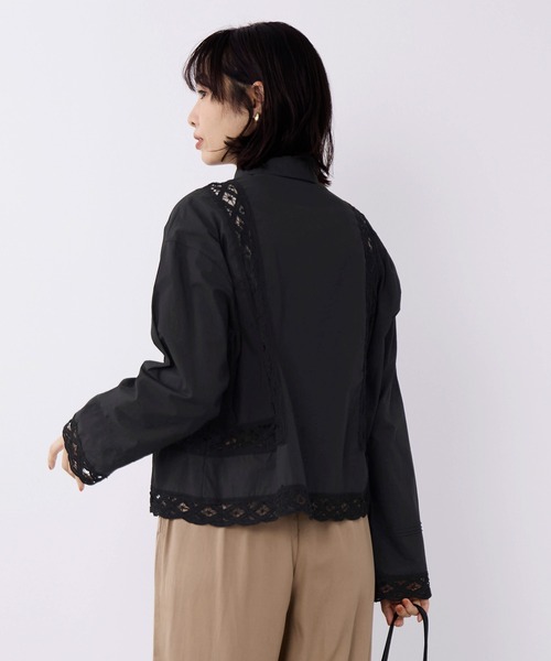 MICA&DEAL(マイカ&ディール)の「バテンレースボックスシャツ(シャツ/ブラウス・レディース・ブラック/オフホワイト・FREE)」の19枚目の写真