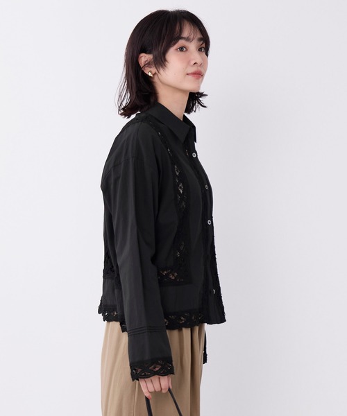 MICA&DEAL(マイカ&ディール)の「バテンレースボックスシャツ(シャツ/ブラウス・レディース・ブラック/オフホワイト・FREE)」の20枚目の写真