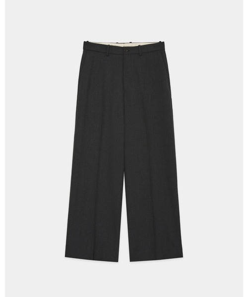 markaware(マーカウェア)の「FLAT FRONT WIDE TROUSERS(スラックス・メンズ・ダークグレー/ブラック・1/2)」の4枚目の写真
