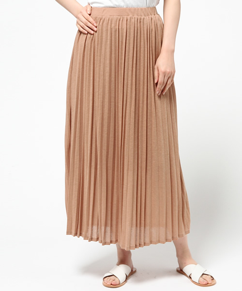 SHIPS for women（シップスフォーウィメン）の「ジャージープリーツマキシスカート◇（スカート・レディース・グレー/オレンジ系その他/ブラック/ロイヤルブルー/キャメル・ONE SIZE）」の21枚目の写真