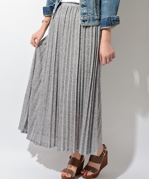 SHIPS for women（シップスフォーウィメン）の「ジャージープリーツマキシスカート◇（スカート・レディース・グレー/オレンジ系その他/ブラック/ロイヤルブルー/キャメル・ONE SIZE）」の9枚目の写真