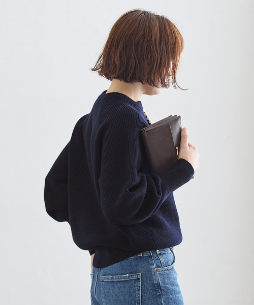 journal standard L'essage(ジャーナルスタンダードレサージュ)の「《一部WEB限定カラー/追加》パールスキッパープルオーバー(ニット/セーター・レディース・グレー/チャコールグレー/ネイビー・FREE)」の18枚目の写真