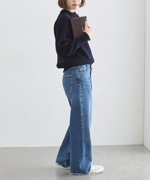 journal standard L'essage(ジャーナルスタンダードレサージュ)の「《一部WEB限定カラー/追加》パールスキッパープルオーバー(ニット/セーター・レディース・グレー/チャコールグレー/ネイビー・FREE)」の21枚目の写真