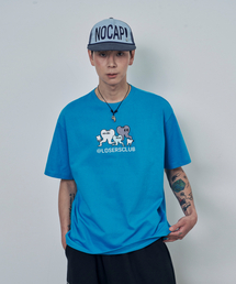TOOTH キャラクター 半袖Tシャツ ブルー