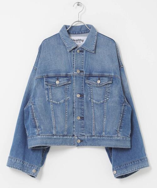 Healthy denim(ヘルシーデニム)の「Healthy DENIM LATTE(デニムジャケット・レディース・インディゴブルー・1)」の1枚目の写真