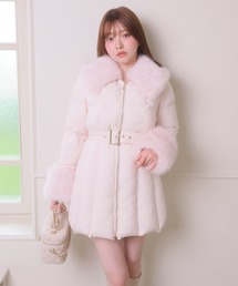 BIGファーカラー中綿コート