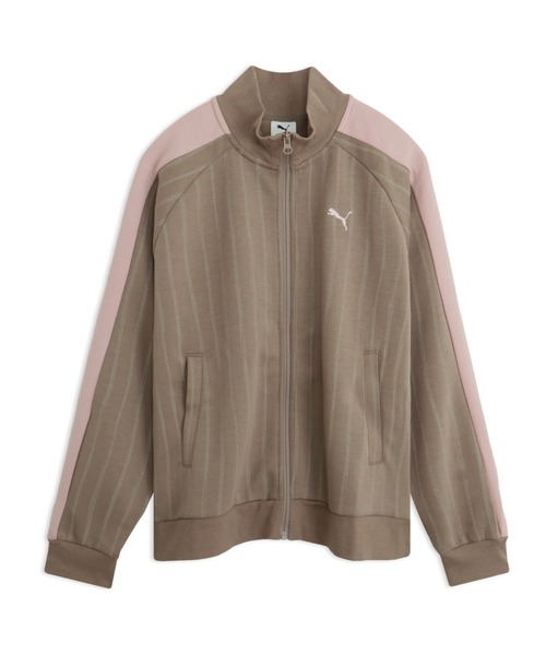 PUMA(プーマ)の「PUMA プーマ ウィメンズ ESS エレベーテッドMX AOP トラックジャケット DK(ジャージ・レディース・グレー/ブラック/オフホワイト・X-LARGE/SMALL/MEDIUM/LARGE)」の1枚目の写真