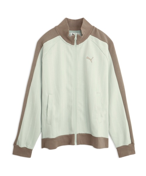 PUMA(プーマ)の「PUMA プーマ ウィメンズ ESS エレベーテッドMX AOP トラックジャケット DK(ジャージ・レディース・グレー/ブラック/オフホワイト・X-LARGE/SMALL/MEDIUM/LARGE)」の2枚目の写真