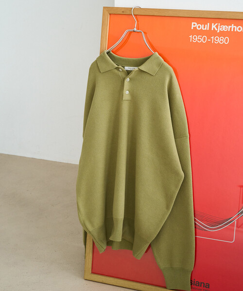 FREAK'S STORE(フリークスストア)の「\累計35,300枚突破/限定展開 ポロニット プルオーバー(ニット/セーター・レディース・チャコールグレー/ライトグレー/ブラック/ダークブラウン/ネイビー/レッド/イエロー/グリーン/ナチュラル/その他17・フリ-)」の8枚目の写真