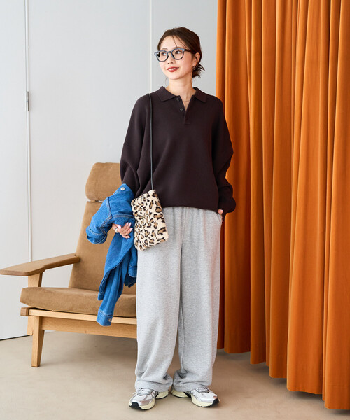 FREAK'S STORE(フリークスストア)の「\累計35,300枚突破/限定展開 ポロニット プルオーバー(ニット/セーター・レディース・チャコールグレー/ライトグレー/ブラック/ダークブラウン/ネイビー/レッド/イエロー/グリーン/ナチュラル/その他17・フリ-)」の15枚目の写真