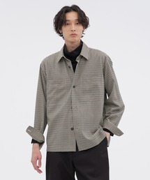 MARGARET HOWELL | WOOL GINGHAM POPLIN(シャツ/ブラウス)