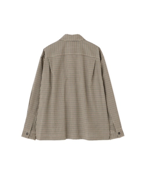 MARGARET HOWELL（マーガレットハウエル）の「WOOL GINGHAM POPLIN（シャツ/ブラウス・メンズ・ブラック×ホワイト・SMALL/MEDIUM/LARGE）」の6枚目の写真