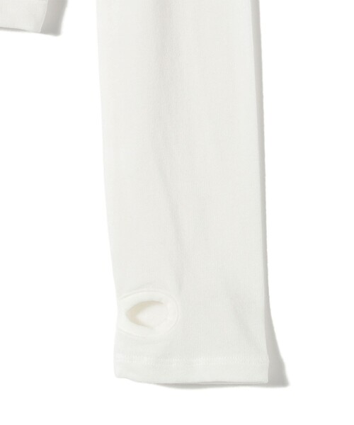 ONIT(オニット)の「onit:〈洗濯機可能〉ストレッチ ジャージー 2 レーヤード トップス(Tシャツ/カットソー・レディース・ホワイト・ONE SIZE)」の4枚目の写真