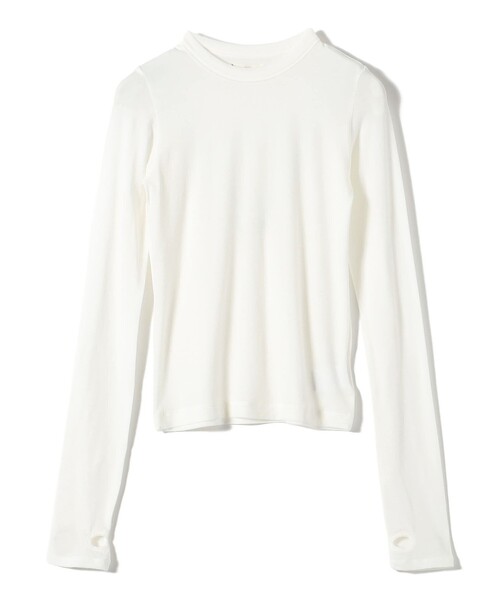 ONIT(オニット)の「onit:〈洗濯機可能〉ストレッチ ジャージー 2 レーヤード トップス(Tシャツ/カットソー・レディース・ホワイト・ONE SIZE)」の6枚目の写真