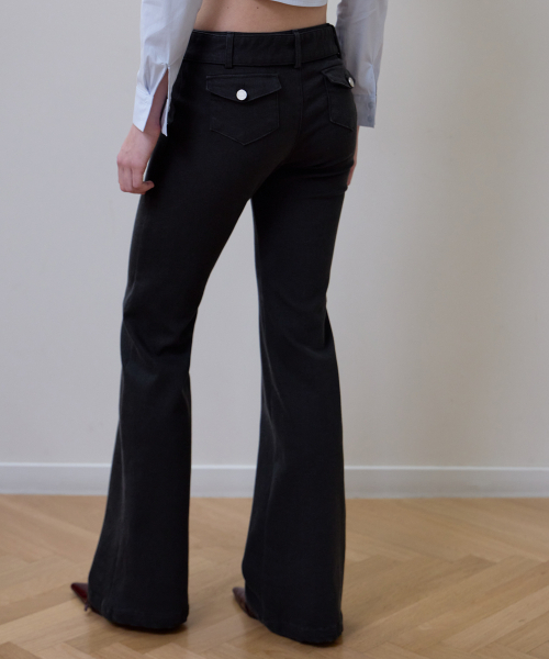 ROSEFRANTZ（ロゼフランツ）の「Belted Boots Cut Pants [Black]（その他パンツ・レディース・ブラック・SMALL/MEDIUM）」の9枚目の写真