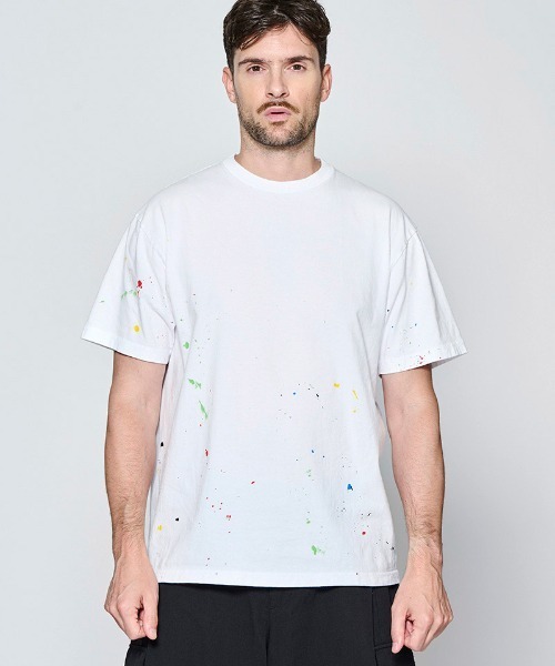 ACANTHUS(アカンサス)の「mt10674- Vintage Wash Splash Tee スプラッシュTシャツ(CT2702)(Tシャツ/カットソー・メンズ・サックスブルー/ホワイト/ブラック・XL/L/M/S)」の5枚目の写真