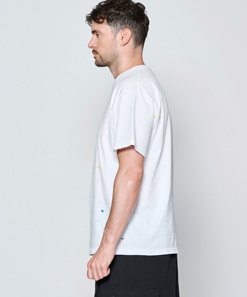ACANTHUS(アカンサス)の「mt10674- Vintage Wash Splash Tee スプラッシュTシャツ(CT2702)(Tシャツ/カットソー・メンズ・サックスブルー/ホワイト/ブラック・XL/L/M/S)」の6枚目の写真