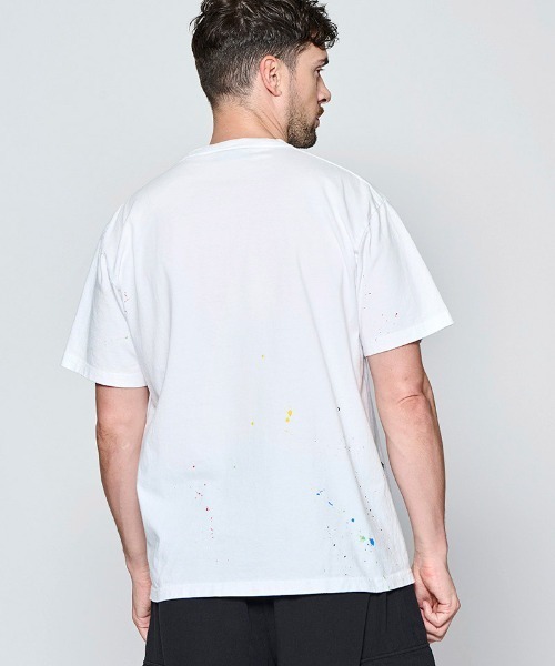ACANTHUS(アカンサス)の「mt10674- Vintage Wash Splash Tee スプラッシュTシャツ(CT2702)(Tシャツ/カットソー・メンズ・サックスブルー/ホワイト/ブラック・XL/L/M/S)」の7枚目の写真
