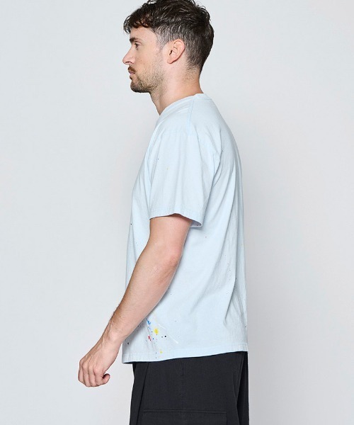 ACANTHUS(アカンサス)の「mt10674- Vintage Wash Splash Tee スプラッシュTシャツ(CT2702)(Tシャツ/カットソー・メンズ・サックスブルー/ホワイト/ブラック・XL/L/M/S)」の9枚目の写真