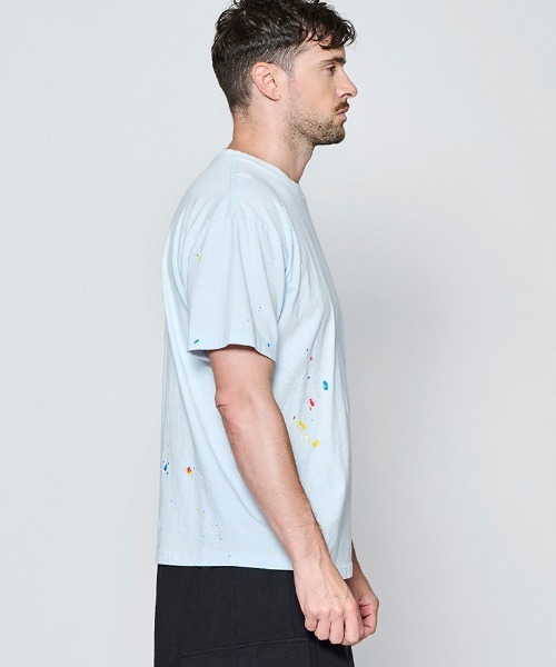 ACANTHUS(アカンサス)の「mt10674- Vintage Wash Splash Tee スプラッシュTシャツ(CT2702)(Tシャツ/カットソー・メンズ・サックスブルー/ホワイト/ブラック・XL/L/M/S)」の11枚目の写真