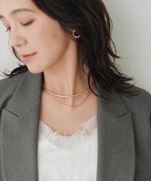 RIVE DROITE(リヴドロワ)の「スネークレイヤードチョーカー(ネックレス・レディース・シルバー/ゴールド・FREE)」の6枚目の写真