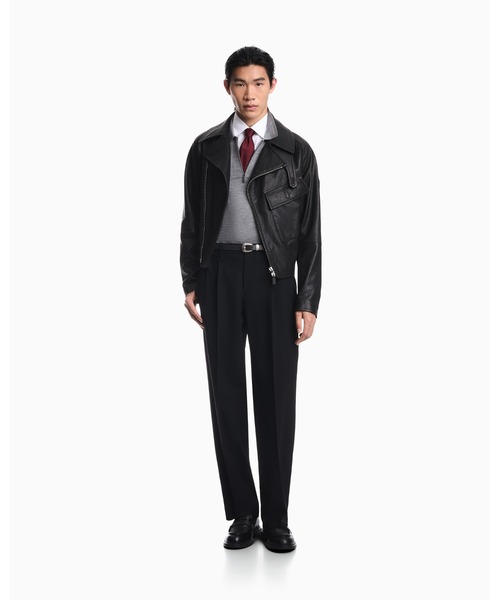 EMPORIO ARMANI(エンポリオアルマーニ)の「【エンポリオ アルマーニ】プルオーバー ヴァージンウールジャージー ニットポロシャツ(ニット/セーター・メンズ・グレー/ブルー系・X-LARGE/X-SMALL/SMALL/MEDIUM/LARGE)」の7枚目の写真