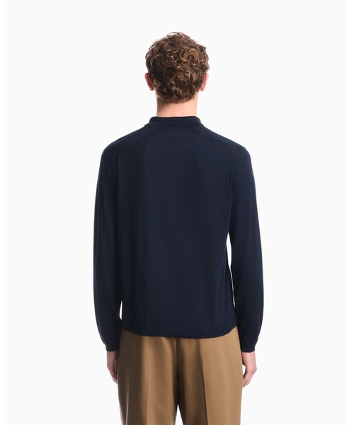 EMPORIO ARMANI(エンポリオアルマーニ)の「【エンポリオ アルマーニ】プルオーバー ヴァージンウールジャージー ニットポロシャツ(ニット/セーター・メンズ・グレー/ブルー系・X-LARGE/X-SMALL/SMALL/MEDIUM/LARGE)」の10枚目の写真