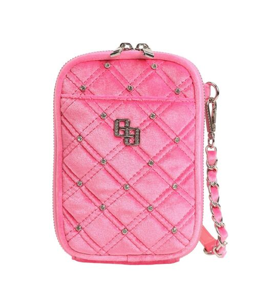 GYDA(ジェイダ)の「GGベロア bijou quiltingミニショルダーBAG(ショルダーバッグ・レディース・ピンク/オフホワイト/ブラック・FREE)」の7枚目の写真