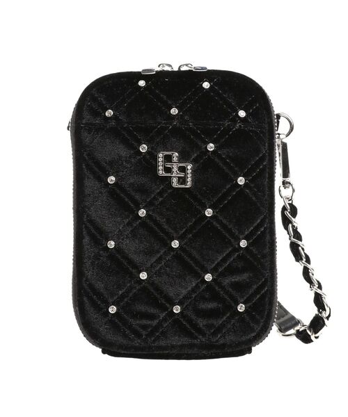 GYDA(ジェイダ)の「GGベロア bijou quiltingミニショルダーBAG(ショルダーバッグ・レディース・ピンク/オフホワイト/ブラック・FREE)」の8枚目の写真
