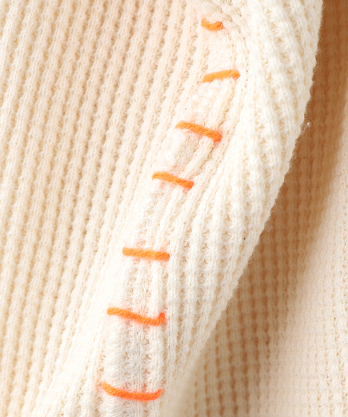 DISCOVERED(ディスカバード)の「DISCOVERED / ディスカバード WAFFLE BONE PRINT CUTSEWN(Tシャツ/カットソー・メンズ・ブラック/ホワイト・1)」の6枚目の写真