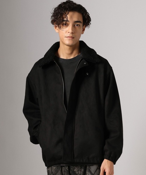 BAYFLOW(ベイフロー)の「ボアカラーフライトジャケット(ブルゾン・メンズ・ブラウン/ベージュ/ブラック/グレー・MEDIUM/LARGE)」の2枚目の写真