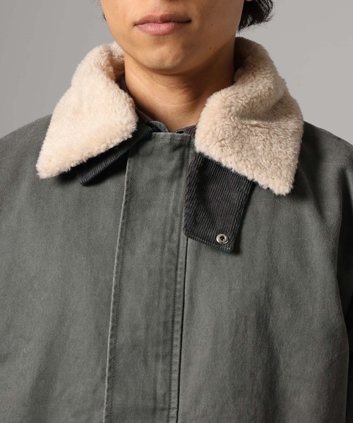 BAYFLOW(ベイフロー)の「ボアカラーフライトジャケット(ブルゾン・メンズ・ブラウン/ベージュ/ブラック/グレー・MEDIUM/LARGE)」の19枚目の写真