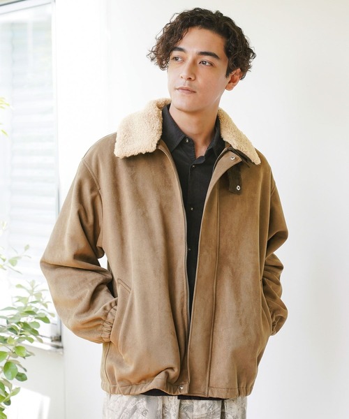 BAYFLOW(ベイフロー)の「ボアカラーフライトジャケット(ブルゾン・メンズ・ブラウン/ベージュ/ブラック/グレー・MEDIUM/LARGE)」の22枚目の写真