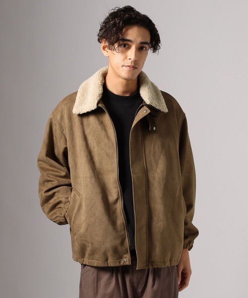 BAYFLOW(ベイフロー)の「ボアカラーフライトジャケット(ブルゾン・メンズ・ブラウン/ベージュ/ブラック/グレー・MEDIUM/LARGE)」の7枚目の写真
