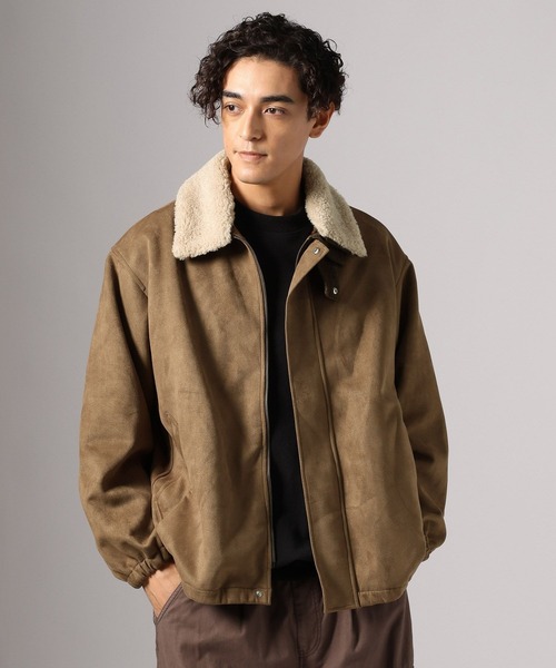 BAYFLOW(ベイフロー)の「ボアカラーフライトジャケット(ブルゾン・メンズ・ブラウン/ベージュ/ブラック/グレー・MEDIUM/LARGE)」の8枚目の写真
