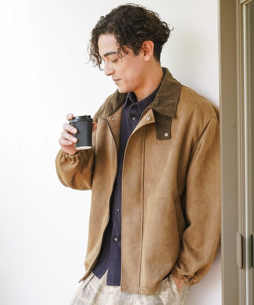 BAYFLOW(ベイフロー)の「ボアカラーフライトジャケット(ブルゾン・メンズ・ブラウン/ベージュ/ブラック/グレー・MEDIUM/LARGE)」の11枚目の写真